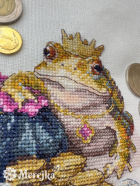 Borduurpakket Golden Toad - Merejka (280A) Aida