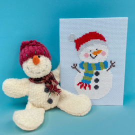 Borduurpakket Kate Hadfield - Merry snowman