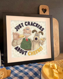 Borduurpakket Wallace & Gromit - Just Crackers About Cheese! - Bothy Threads