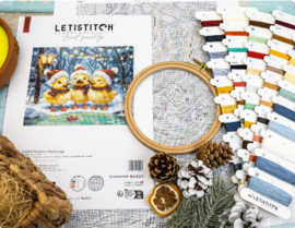 Borduurpakket LETI L9968 - Holiday Ducklings - Vakantie Eendjes