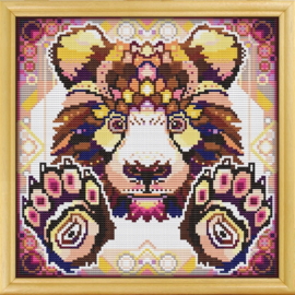 Borduurpakket Mandala Beer - 439-1 - Awesome Pattern Studio