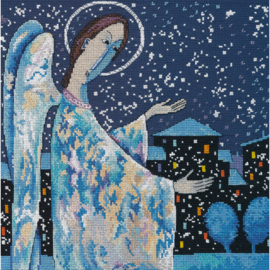 1685  Borduurpakket - Christmas Angel - OVEN