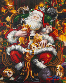 481-081 Paws and Presents - Diamond Painting op houten frame - Letistitch (Limited Edition)