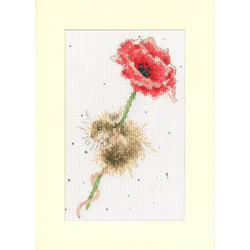 Borduurpakket Hannah Dale - Poppy Mouse - Bothy Threads