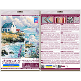 AH-318 Borduurpakket ABRIS ART -  When the Sea Is a Dream - Wanneer de Zee een Droom is.