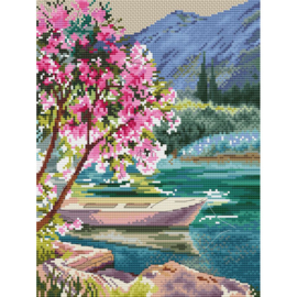 8139 - Borduurpakket Morning in Pink - Collection d'Art