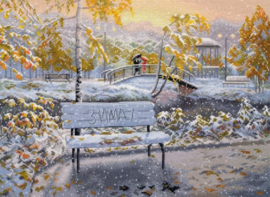 1744  Borduurpakket - Early Snow - OVEN