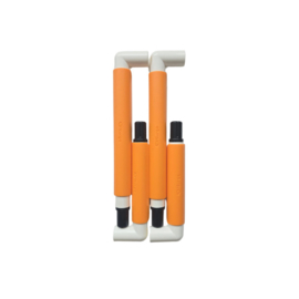 Nurge Borduur Snap Frame 21×29 Oranje - kunststof borduurraam met clips