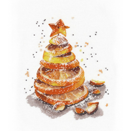 1448 Orange Christmas Tree S1448 - OVEN