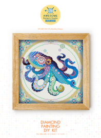 Diamond painting MANDALA Waterdier OCTOPUS