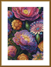 PE3551 Borduurpakket Nova Sloboda - Floral variety - Bloemen Variatie