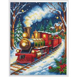 8144 - Borduurpakket Santa Express - Collection d'Art
