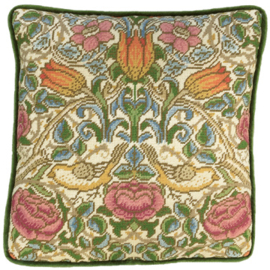 PETIT POINT BORDUURPAKKET WILLIAM MORRIS - ROSE TAPESTRY - BOTHY THREADS