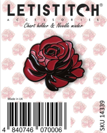 LETI - Needleminder RED ROSE - letistitch