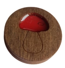 NEEDLEMINDER HOUT - RODE PADDESTOEL