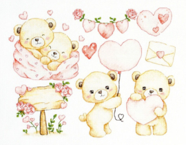 B1446 Borduurpakket Luca-S - Little Hearts Collection - Collectie Kleine Hartjes