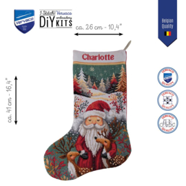 Borduurpakket Vervaco - Christmas stocking kit Kerstwensen uit het bos - PN-0246743