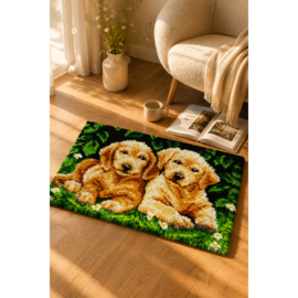 KNOOPKLEED ORCHIDEA - Labrador Pups - 50 x 75 cm
