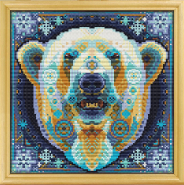 Borduurpakket Mandala IJsbeer - 248-1 - Awesome Pattern Studio