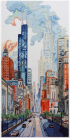 AH-219 Borduurpakket ABRIS ART - big city life - Grote stad leven
