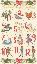 Borduurpakket Love Lucy Illustrations - Five Gold Rings - Bothy Threads