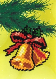 Diamond Painting kaart Wizardi - Jingle Bells - 14 x 10 cm