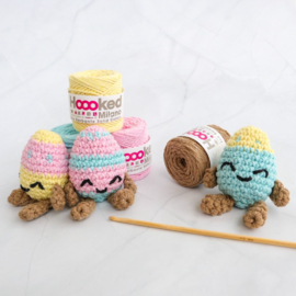 HAPPY HOPPY - paaseieren - Amigurumi (complete set inclusief haaknaald)