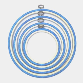 Kunststof SIERborduurring 25 cm BLAUW