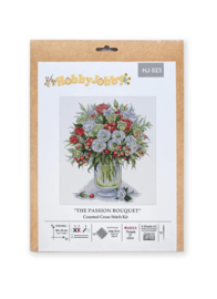 Borduurpakket HobbyJobby - The Passion Bouquet - Het Boeket van Passie