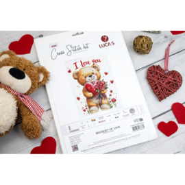B1441 - Borduurpakket -  Bouquet of Love - Boeket met Liefde - Luca-S