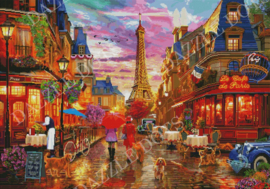 LDS 7004 After the Rain, Paris - Diamond Painting - Letistitch (100 x 70)