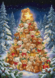 Borduurpakket LETI L10-008 - Teddy Wonderland - Teddybeer Wonderland - Leti Stitch