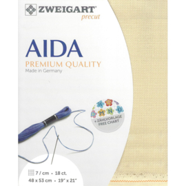 PREMIUM PRECUT STERN AIDA - 48X53CM - (3740) ZACHTBRUIN 18 count