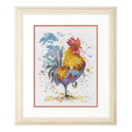 Watercolor Rooster- Dimensions (USA)