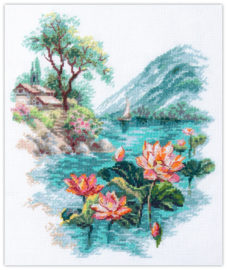 070-001 - Blooming Lotuses - Magic Needle
