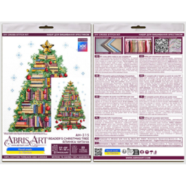 AH-315 Borduurpakket ABRIS ART -  Reader's Christmas Tree