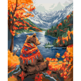 DP404 - Canvas op houten frame - Herfst Harmony - 40 x 50 cm