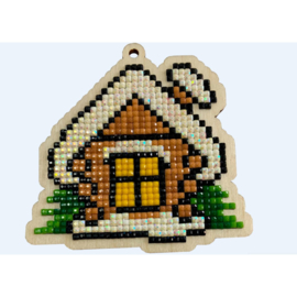 Setje met houten figuurtje DP COSY HOUSE WWP526