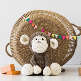 Monkey MACE - eco barbante - Amigurumi (complete set inclusief haaknaald)