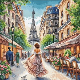 126 - Borduurpakket AVA Stitch - From Paris With Love - Met liefde uit Parijs