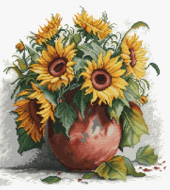 B7021 Borduurpakket Luca-S - The Sunflowers - De Zonnebloemen