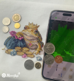 Borduurpakket Golden Toad - Merejka (280A) Aida