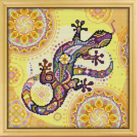 Borduurpakket Mandala Salamander - 258-1 - Awesome Pattern Studio