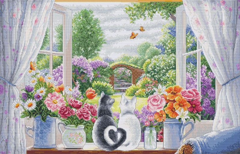 BU5088 Borduurpakket Luca-S - The Window of Dreams - Het raam van de Dromen