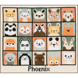 Borduurpakket Vervaco - Dierenportretjes - PN-0227276