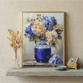 975 - KRALEN BORDUURPAKKET - Hydrangeas in Porcelain - Hortensia's in porselein