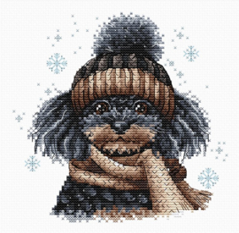 039 - Borduurpakket Ava Stitch - The Poodle - De Poedel