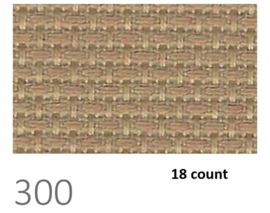 PREMIUM PRECUT AIDA - 48X53CM - (300) KOFFIEBRUIN 18 count