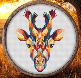 Borduurpakket Mandala Giraf - 469 - Awesome Pattern Studio