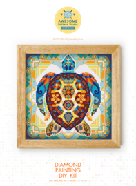 Diamond painting MANDALA Waterdier SCHILDPAD